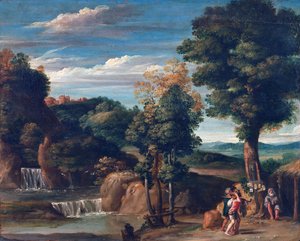 仙人のいる風景 作： Domenichino